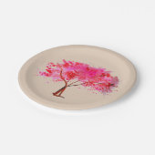 Japans thematisch diner met Cherry Blossom Papieren Bordje (Gekanteld)