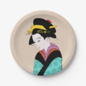 Japans thematisch diner met Geisha Papieren Bordje (Voorkant)