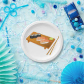 Japans thematisch diner met sushi art papieren bordje (Feest)