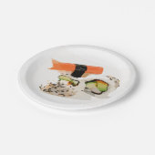 Japans thematisch diner met sushi art papieren bordje (Gekanteld)