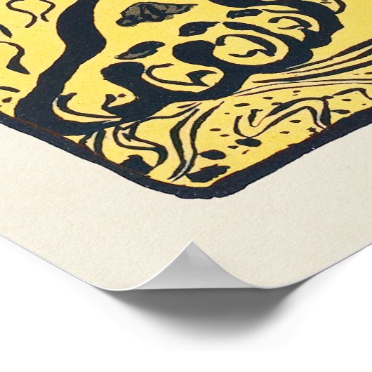 Japans Tijger Oerwoud  kunst Print (Hoek)