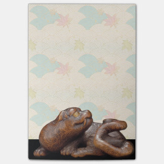 Japans tijgernetsuke-schrijfpad post-it® notes