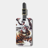 Japans tijgerTattoo Bagagelabel (Voorkant verticaal)