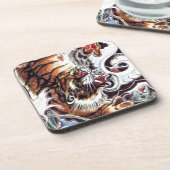 Japans tijgerTattoo Onderzetter (Linkerzijde)