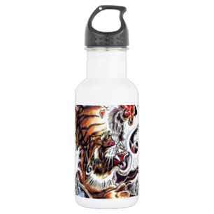 Japans tijgerTattoo Waterfles
