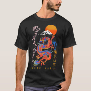 Japans Tokyo Dragon Asian Retro 80u2019s Style 1 T-shirt