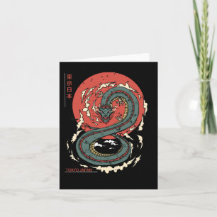 Japans Tokyo Dragon Aziatisch  Tattoo Neon Re Kaart