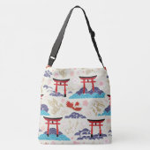 Japans Torii-patroon Crossbody Tas (Achterkant)