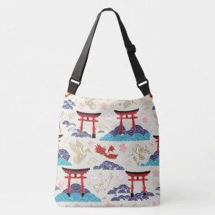 Japans Torii-patroon Crossbody Tas