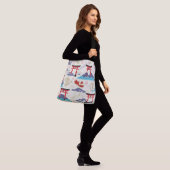 Japans Torii-patroon Crossbody Tas (Op model)