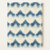 Japans Traditioneel Blauw Tie Dye Patroon No1 Planner (Achterkant)