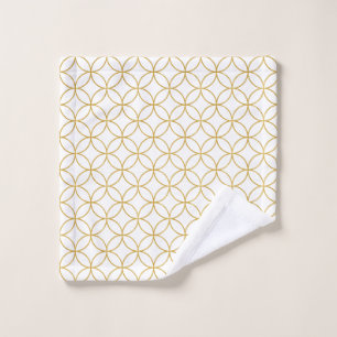 Japans traditioneel design2 — SHIPPO — wit en goud Washandje