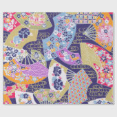 Japans traditioneel geisha-ventilatoren — Verpakki Cadeaupapier (Vlak)