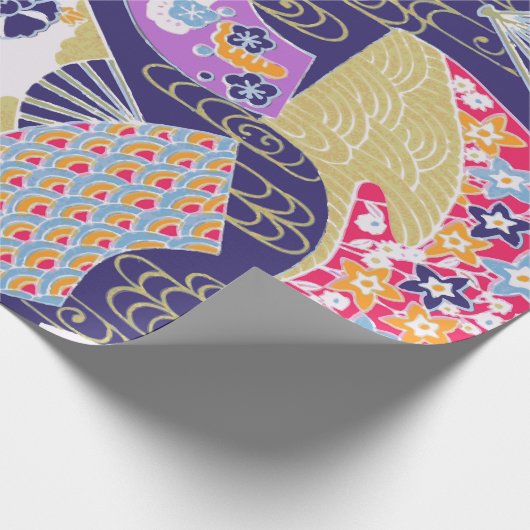 Japans traditioneel geisha-ventilatoren — Verpakki Cadeaupapier (Hoek)