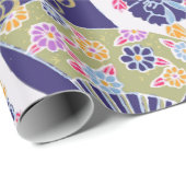 Japans traditioneel geisha-ventilatoren — Verpakki Cadeaupapier (Rol Hoek)