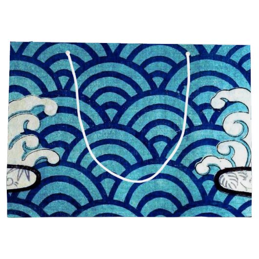 Japans traditioneel golfpatroon groot cadeauzakje (Achterkant)