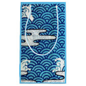 Japans traditioneel golfpatroon klein cadeauzakje (Voorkant)