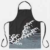 Japans traditioneel golfpatroon schort (Voorkant)