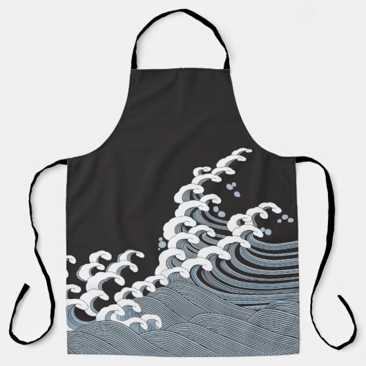 Japans traditioneel golfpatroon schort (Voorkant)