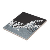 Japans traditioneel golfpatroon tegeltje (Zijkant)