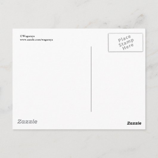 Japans traditioneel golven- en bewegingspatroon briefkaart (Achterkant)