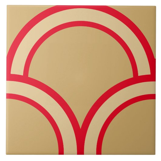 Japans traditioneel patroon tegeltje (Voorkant)