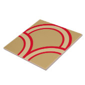 Japans traditioneel patroon tegeltje (Zijkant)