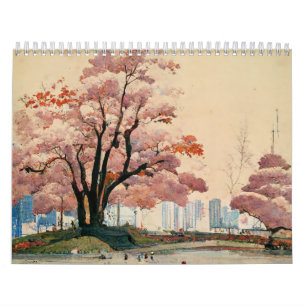 japans traditioneel schilderij ukiyo-e kalender