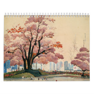 japans traditioneel schilderij ukiyo-e kalender