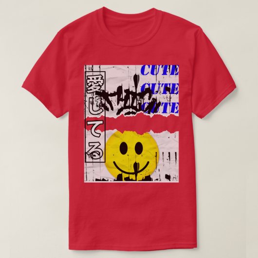 Japans Trendy Punk Esthetisch Streetwear T-shirt (Design voorkant)