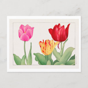  Japans Tulip Woodblock Print Briefkaart