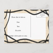 japans uil bewaar de datum aankondigingskaart (Achterkant)