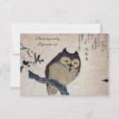 Japans Uil rsvp met enveloppen (Achterkant)