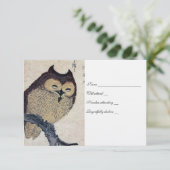 Japans Uil rsvp met enveloppen (Staand voorkant)