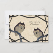 Japans Uil rsvp met enveloppen (Achterkant)