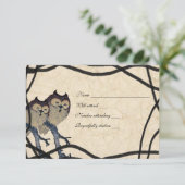 Japans Uil rsvp met enveloppen (Staand voorkant)