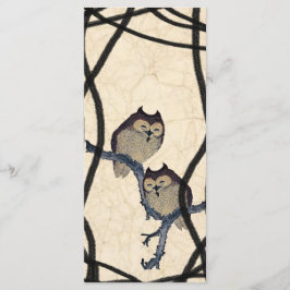  japans uilen bruiloft programma programmakaart