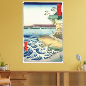 Japans Ukiyo-e Art Boushu hota no kaigan Canvas Afdruk (Insitu (Woonkamer))