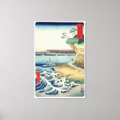 Japans Ukiyo-e Art Boushu hota no kaigan Canvas Afdruk (Voorkant)