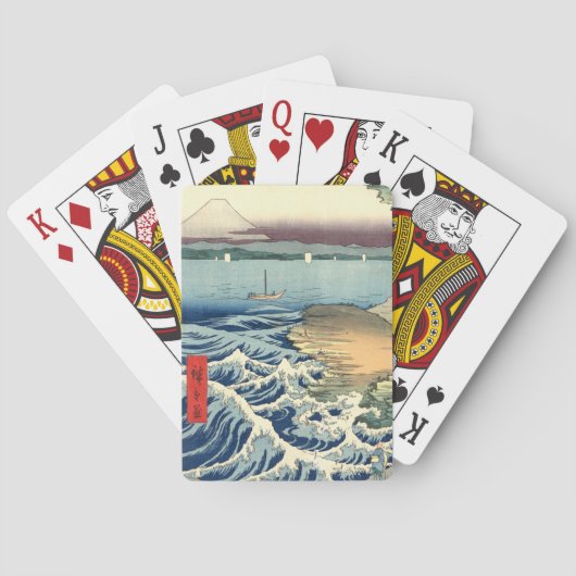  Japans Ukiyo-e Art Boushühota no kaigan Pokerkaarten (Achterkant)