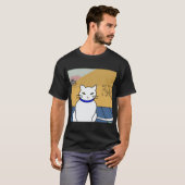 Japans Ukiyo-e Cat Original Artwork T-shirt (Voorkant volledig)