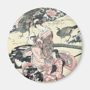 Japans ukiyo-E Daimyo geen okuzashiki door Magneet