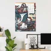 Japans ukiyo-E de Brug van Dromen, Genji Poster (Thuiskantoor)