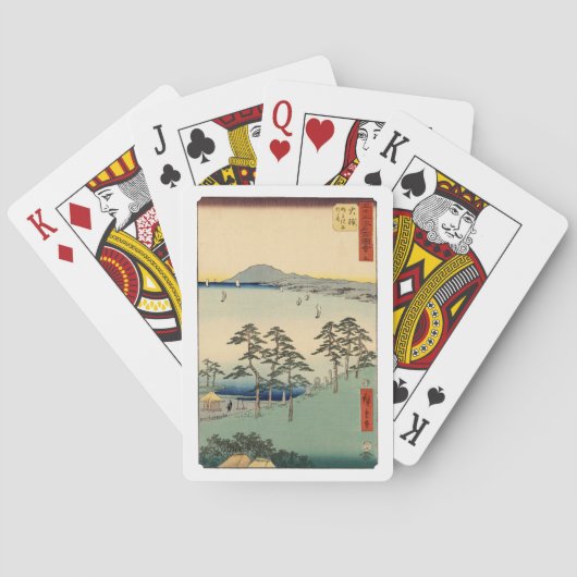 Japans Ukiyo-e Floating World Woodblock Pokerkaarten (Achterkant)