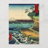  Japans Ukiyo-e Mt. Fuji 房 田 ノ 岸 州 Briefkaart (Voorkant)