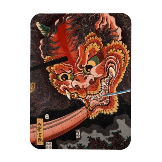 Japans Ukiyo-e Oni King Shutendoji Magneet (Verticaal)