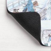 Japans ukiyo-E van 47 Ronin op de Brug Ryogoku Muismat (Hoek)