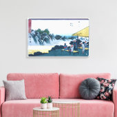 Japans ukiyo-E van de Berg Fudesute Canvas Afdruk (Insitu (Woonkamer))