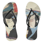 Japans Ukiyoe schilderij Teenslippers (Voetbed)