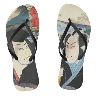 Japans Ukiyoe schilderij Teenslippers